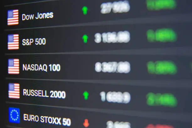 Photo of Stock market chart background