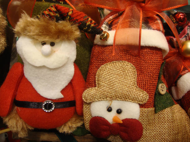 istock Christmas Santa Claus ornament and candy 1196098054