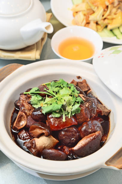 istock Braised pigs feet in brown sauce 1196103039