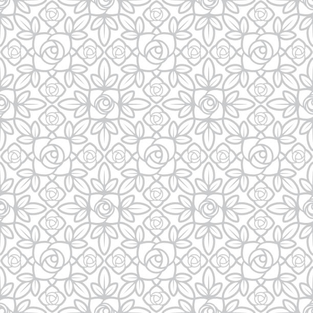 ilustraciones, imágenes clip art, dibujos animados e iconos de stock de patrón sin costuras de rosas - chrysanthemum single flower flower textile