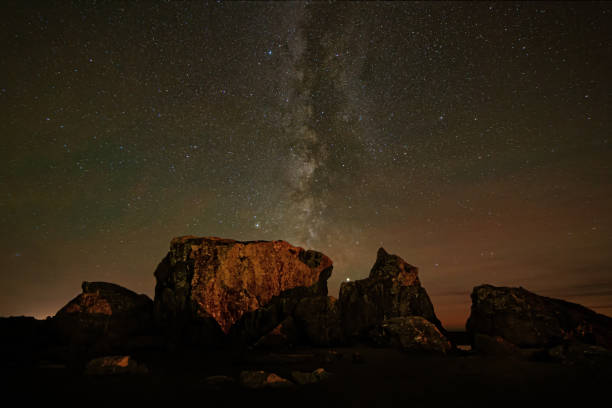 istock The Night Sky at a Northern California Beach 1196103667