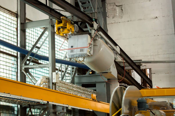 istock automatic concrete mixer for the production of concrete with remote electronic control. 1196104245