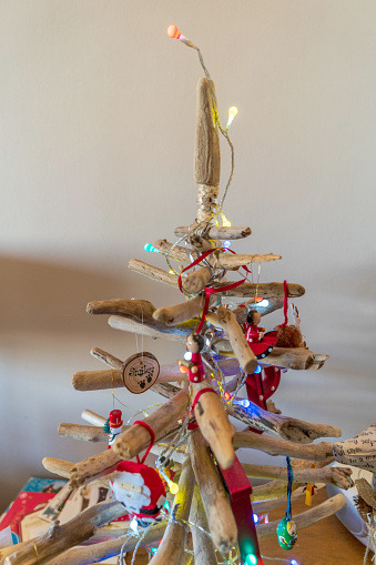 Driftwood Christmas Tree close up