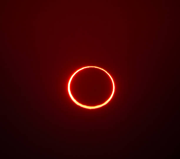 istock Annular Solar Eclipse of the Sun in Hofuf, Saudi Arabia 1196124795