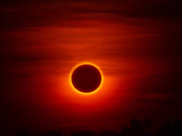 istock Annular Solar Eclipse of the Sun in Hofuf, Saudi Arabia 1196124817