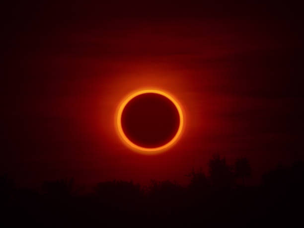 istock Annular Solar Eclipse of the Sun in Hofuf, Saudi Arabia 1196124818