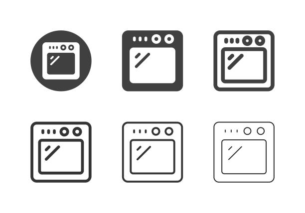 Ofen-Icons - Multi-Serie – Vektorgrafik