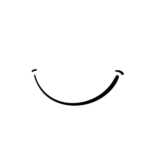 illustrazioni stock, clip art, cartoni animati e icone di tendenza di divertente simbolo icona sorriso emozione emoticon smiley facce emoji con doodle disegnato a mano simbolo di stile per happy international day of happiness world smile day - smile