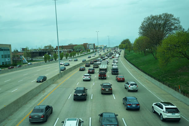 istock View of Traffic on motorway 1196148224