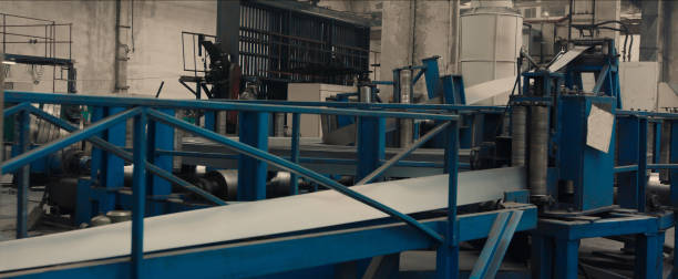 istock Part of machine for slitting/cutting/stripping steel sheets 1196150158