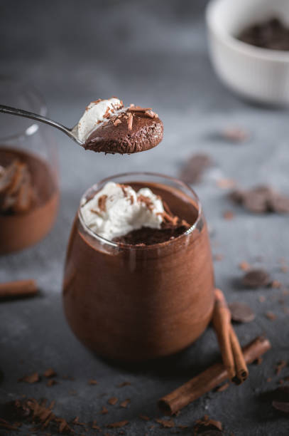 istock Homemade Dark Chocolate Mousse 1196153049