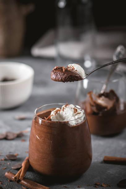istock Homemade Dark Chocolate Mousse 1196153051