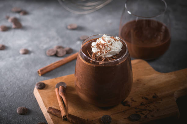 istock Homemade Dark Chocolate Mousse 1196153054
