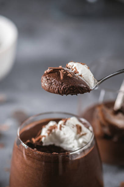 istock Homemade Dark Chocolate Mousse 1196153056