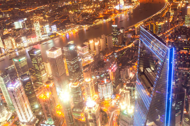 istock View of Shanghai Skyline at night 1196153269