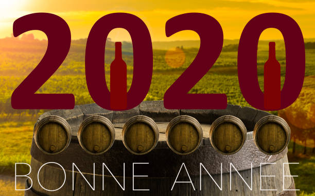 istock Happy New Year 2020 wine Background for your Christmas 1196155013