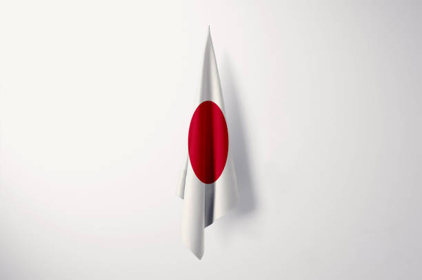 Fabric Flag Hanging on Wall Created in Photoshop