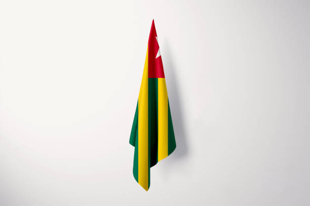 istock Togo Flag Hanging Isolated with Copy Space - 3D Illustration 1196155476