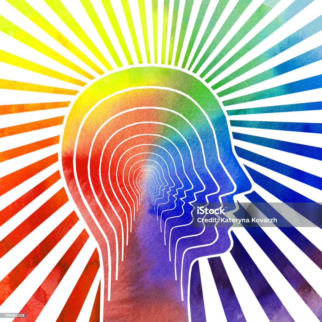 Intuitional Graphic Drawing Intuition Meditation Stock Illustration - Download ...