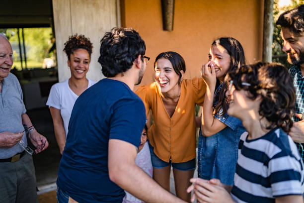 family gathering - clothing casual concepts love imagens e fotografias de stock