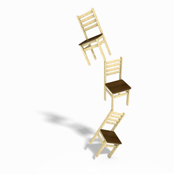 istock 3D Wooden chair 1196171549