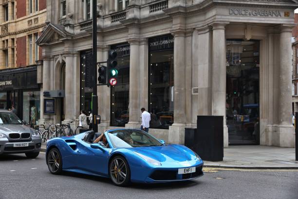 london luxury car - dolce & gabbana imagens e fotografias de stock