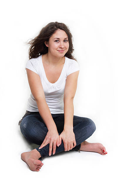 istock Cute brunette girl 119618196