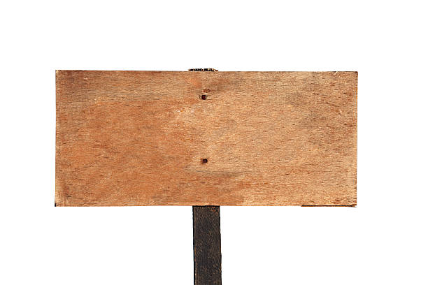 istock Blank Wooden Sign 119618513