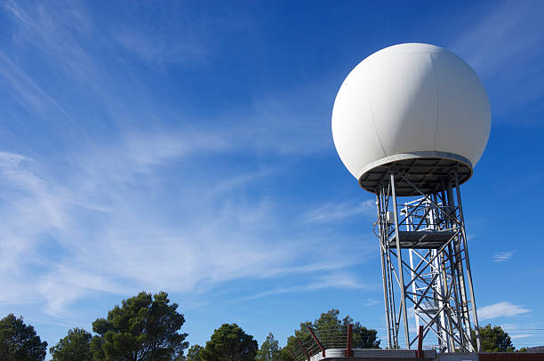 기상으로 관측소 - weather radar weather station science 뉴스 사진 이미지