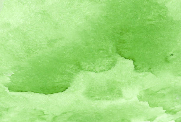 istock Background for design. Green watercolor texture. 1196198152