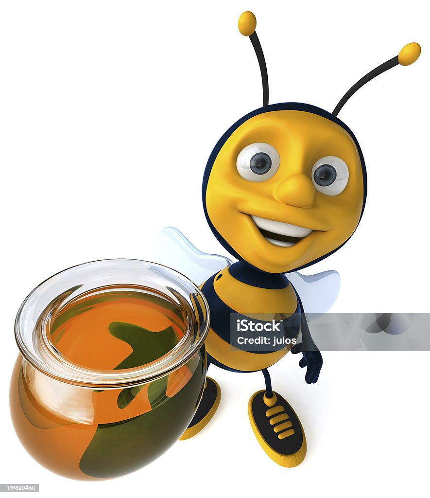 Honey and bee  Animal Stock Photo