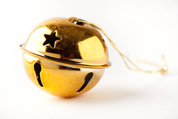 istock Golden Christmas bauble on white 119620490