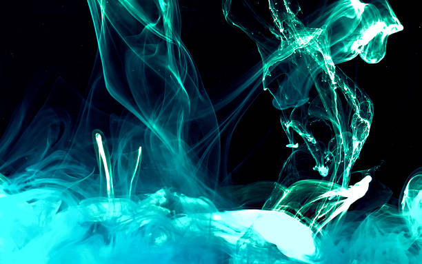 istock Space mint blue green abstract background. Stylish modern technology background. 1196217493