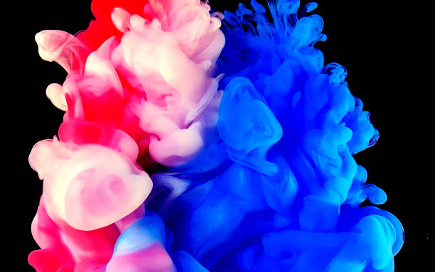 istock White-blue-red-black space abstract background. Stylish modern technology background. 1196217509