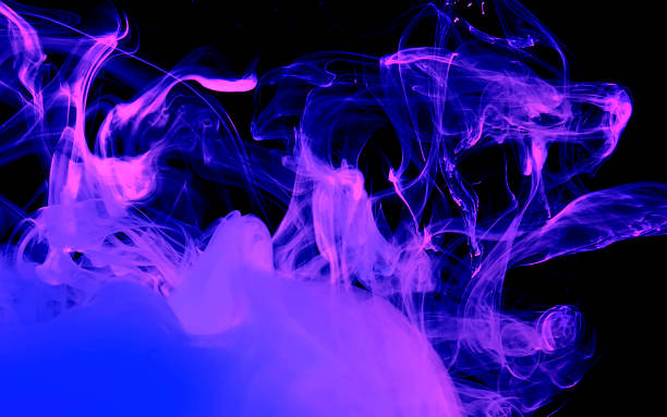 istock Space blue lilac abstract background. Stylish modern technology background. 1196217510