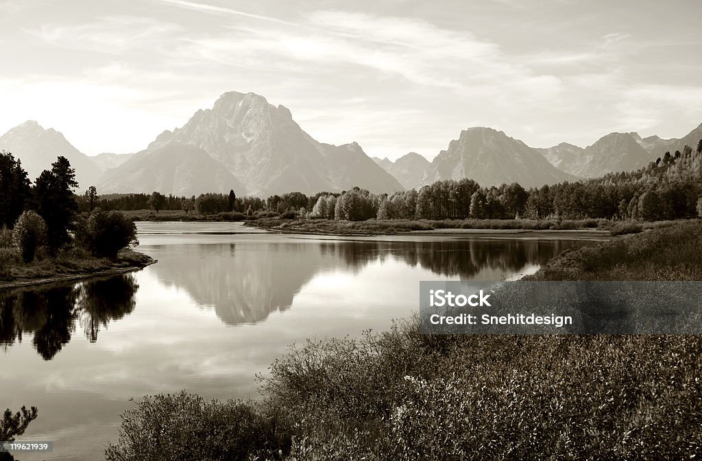 Grand Tetons mountain range  Autumn Stock Photo