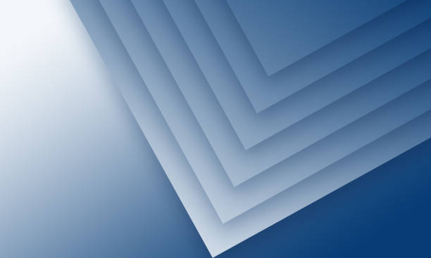 istock Trendy covers flat design. Simple blending overlap blue background 1196220426