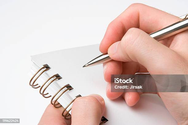 Note Taking Stock Photo - Download Image Now - Adult, Blank, Close-up