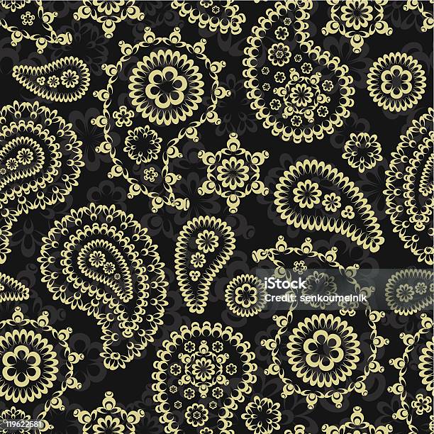 Paisley Seamless Stock Illustration - Download Image Now - Backgrounds, Color Image, Culture of India