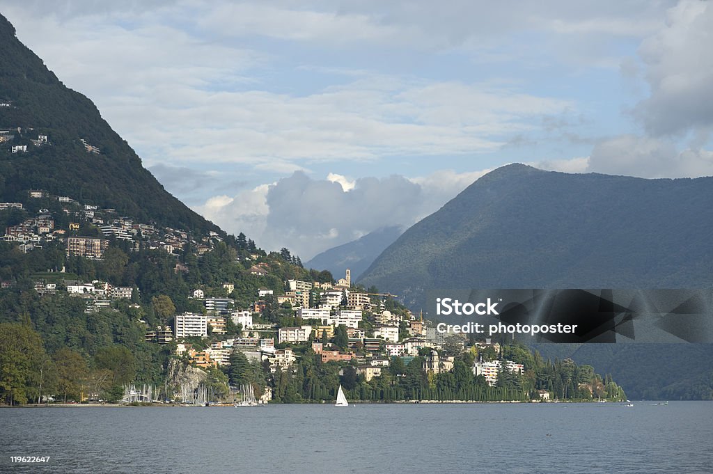 Lugano - Royalty-free Cantão de Ticino Foto de stock