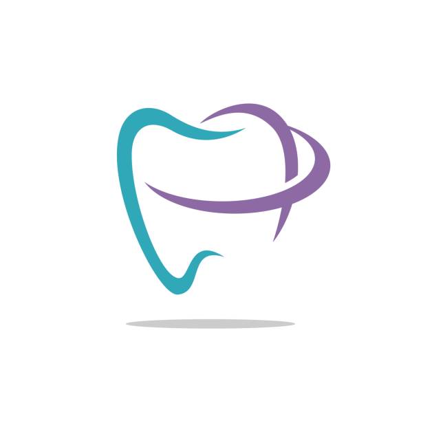 ilustraciones, imágenes clip art, dibujos animados e iconos de stock de icono dental logotipo de la plantilla de diseño de la ilustración. vector eps 10. - dentist