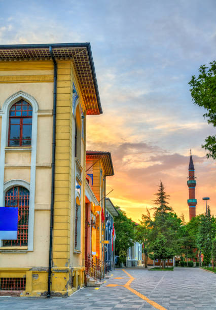 Traditional houses in the old town of Konya, Turkey