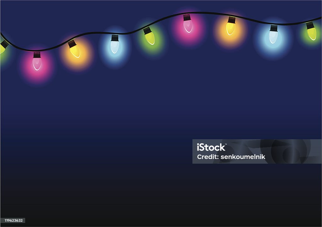 Illuminations de Noël - clipart vectoriel de Ampoule électrique libre de droits
