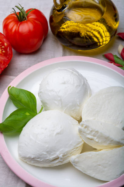 istock Cheese collection, balls Italian soft white cheese mozzarella 1196239947