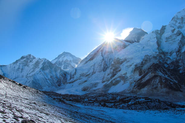 istock Sunrise above Everest mountain in Nepal 1196241609