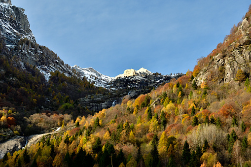 Picture of Valle del Ferro in Raethian Alps.