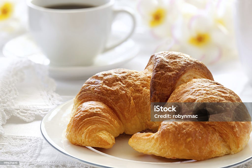 Croissant Breakfast  Baked Stock Photo