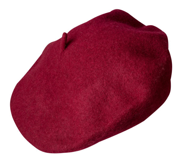 istock Beret isolated on white background. hat female beret 1196247764
