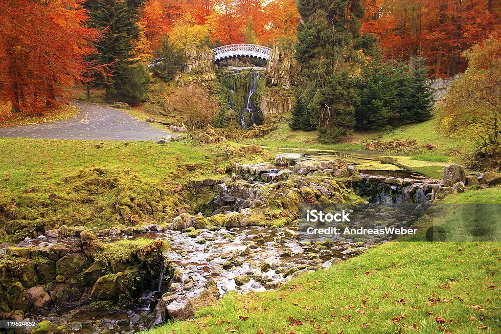 Herbstliche Landschaft in Kassel-Wilhelmshöhe, Deutschland - Lizenzfrei Ast - Pflanzenbestandteil Stock-Foto