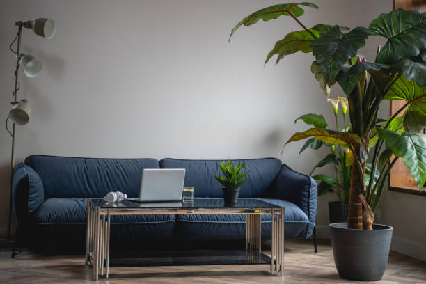 istock Cozy nice workplace for business at home 1196251016